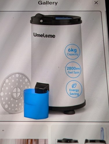 Umelome spin dryer - dryer, white