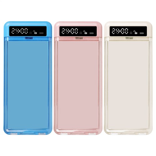 Cell phone lock box with - lock,