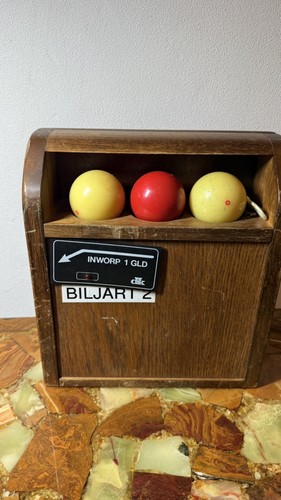 Vintage coin billiard ball - vintage,