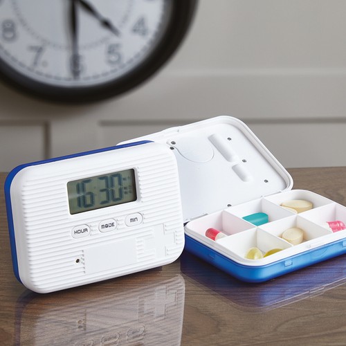 Pill box with alarm - pill, timer