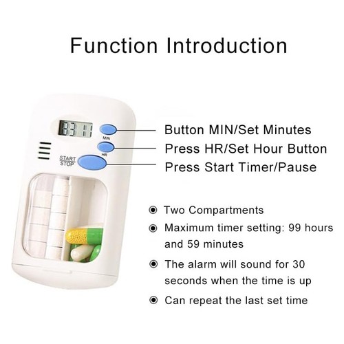 Mini portable pill - mini, reminder
