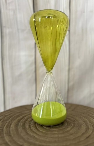 Green glass minute original - minute,
