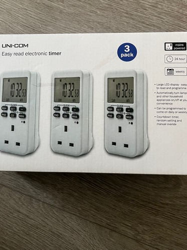 Uni com electronic timer plugs - electronic,