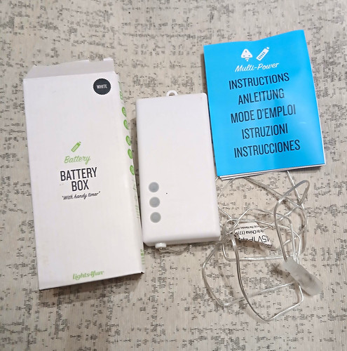 Lights4fun white battery box - lights4fun,