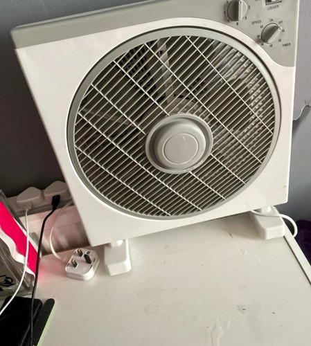 White box fan - electric, corded